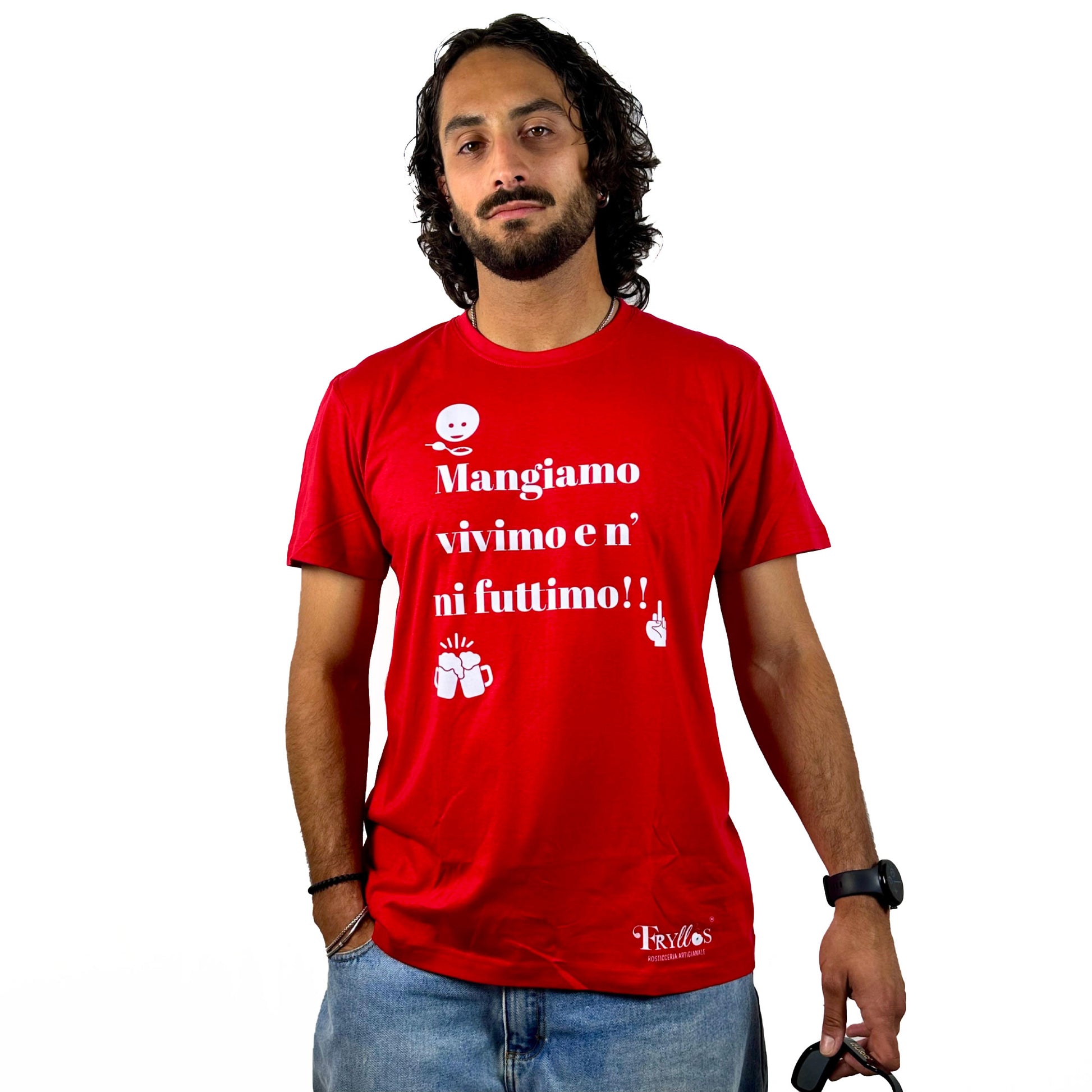 T Shirt - Mangiamo Vivimo e n' ni Futtimo